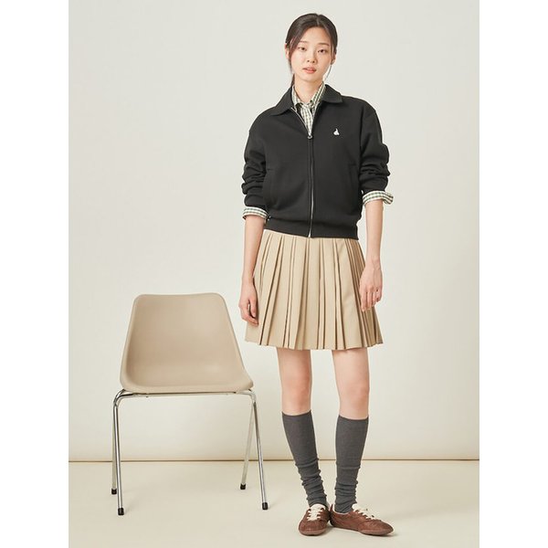 면 혼방 헤링턴 집업  블랙 (BF5841C045)