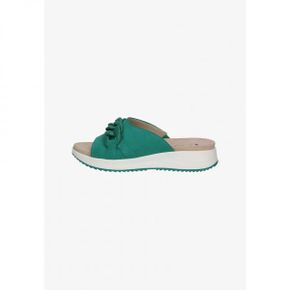 4591535 Caprice Mules - emerald suede