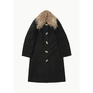 샵아모멘토 나마체코 23FW NAMACHEKO KENILWORTH COAT IN LICORICE