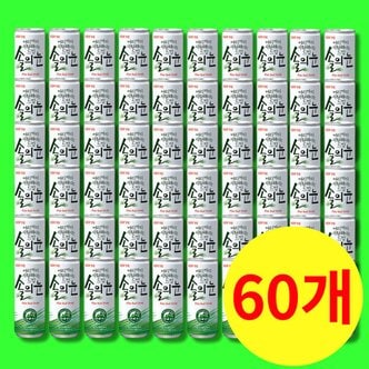  롯데칠성음료 솔의눈 240ml x 60 탄산음료 상쾌한 솔맛 솔향 음료수