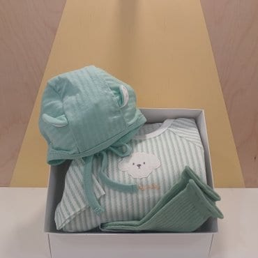 블루독베이비 MN)도기7부우주복,양말 선물세트(45170-041-19+45170-011-13)