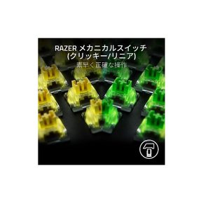 Razer 레이저 BlackWidow V4 X Yellow Switch 커스터마이