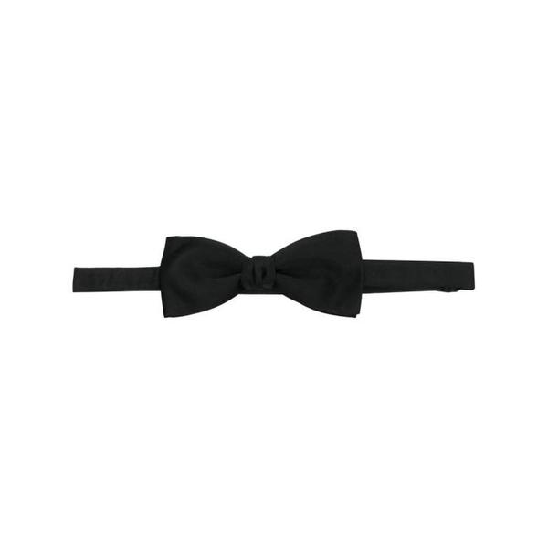 확대된 대표 생로랑 넥타이 7373053Y011 1000 BLACK
