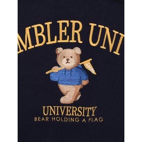 UNIVERSITY Over fit Sweatshirt AMM909(navy)