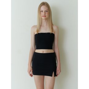 simple tube top - black