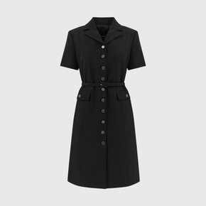 라일리 벨트 자켓 드레스_블랙 / RILEY BELT JACKET DRESS_BLACK