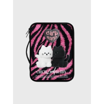 earpearp ZEBRA PATTERN CHICHI-PINK(11인치 북파우치)