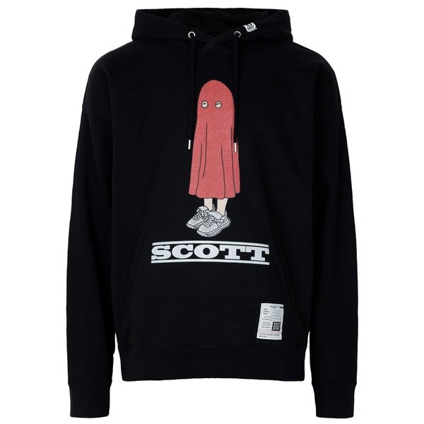 [부산점] 25FW 블랙 스캇 프린트 후드 스웨트셔츠 A15HD653 BLACK