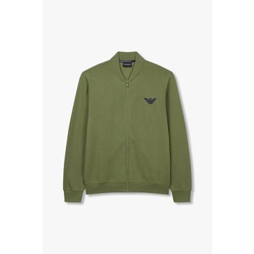 EMPORIO ARMANI 남성 이글 엠브로이더리 라운지 집업(0814338006)
