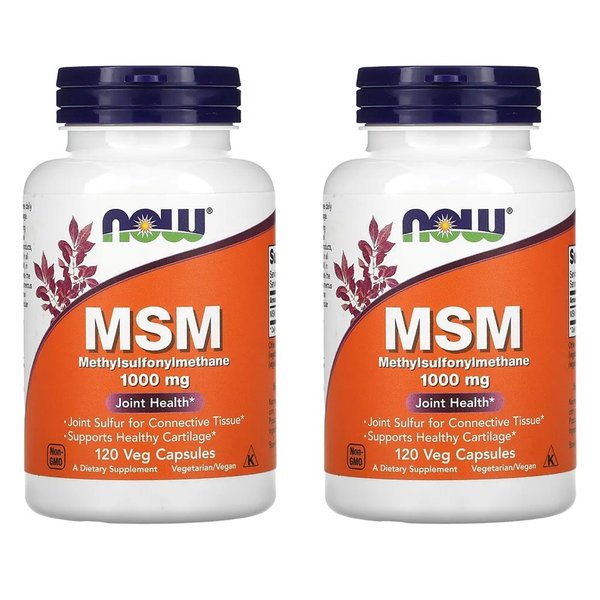 MSM 식이유황 1000mg 120캡슐 X 2통 Now Foods 미국직구