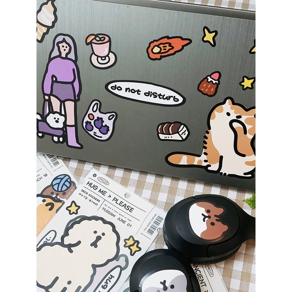 귀여운 데코스티커 빅사이즈 스티커 2개세트 8종류