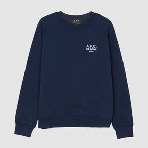 A.P.C. 아페쎄 여성 스카이 로고 맨투맨 네이비 COEZD F27700 IAJ