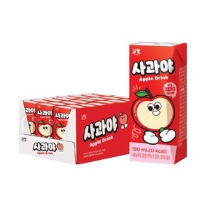 제로슈가 사과야 190ml X 24개 주스 드링크 팩음료 과수원