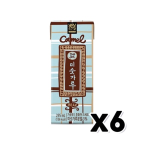 유어스 카멜 미숫가루 팩음료 235ml x 6개