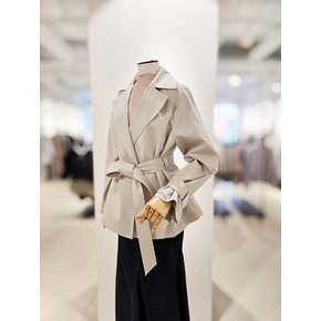 [파주점] [더아이잗컬렉션]코튼 더블 숏 트렌치 코트 CS3B0TC411