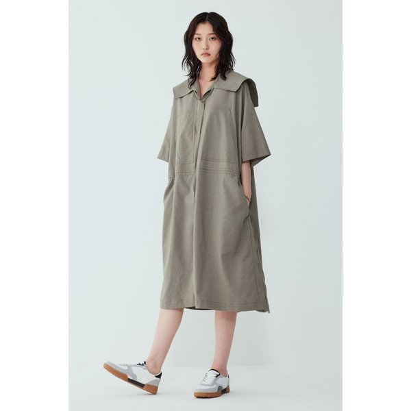 변형카라 가슴포켓 원피스 9105241150095