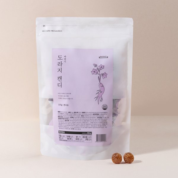 바라기 프로폴리스 도라지 캔디 파우치 225g