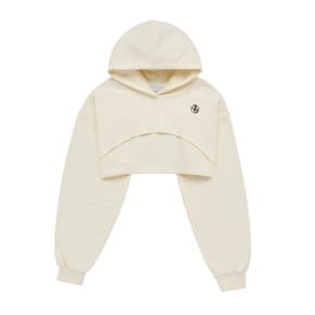 CIRCLE NEW SYMBOL LOGO BOLERO HOODIE CREAM 서클심볼 볼레로후드 크림 HDBLCN-CRM