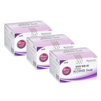  에스디 일회용 알콜스왑 300매 저자극성 SD 알콜솜 개별포장