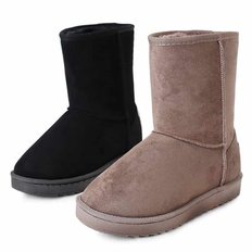 kami et muse Suede middle fur boots_KM20w243