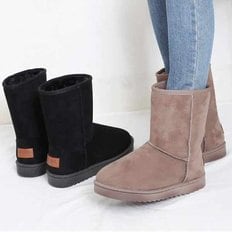 kami et muse Suede middle fur boots_KM20w243