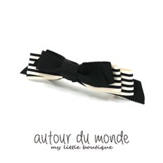 stripe ribbon hairpin