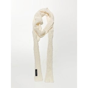 Hairly Knit Muffler Scarf (Ivory)