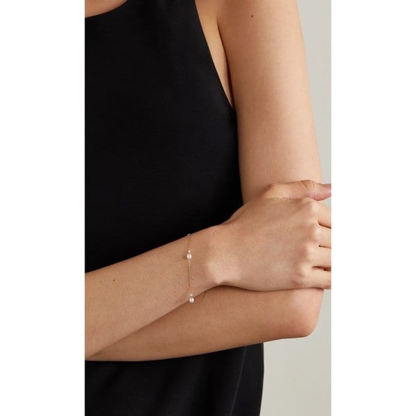 미즈키 14캐럿 골드 진주 팔찌 25185454456678462