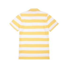 [공식판매처] 숏슬리브 스트라이프 폴로 럭비 셔츠 (옐로우/화이트) (BBNTMF9233GEM)