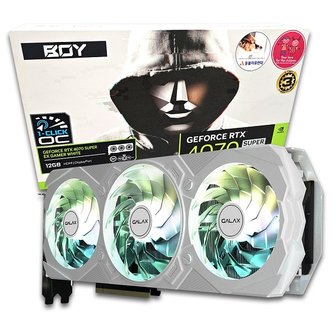 아이코다 갤럭시 BOY 지포스 RTX 4070 SUPER EX GAMER WHITE OC D6X 12GB