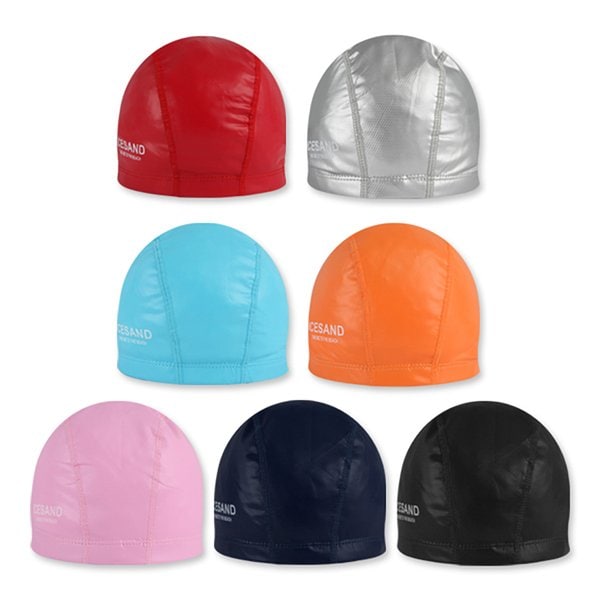 [파주점] 키즈 수영모 아동 수영모 방수 PU 수영모 물놀이 수영장 모자 아이스샌드