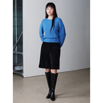 구호 플러스 Soft Corduroy Bermuda Pants  Black (KE5X21M055)