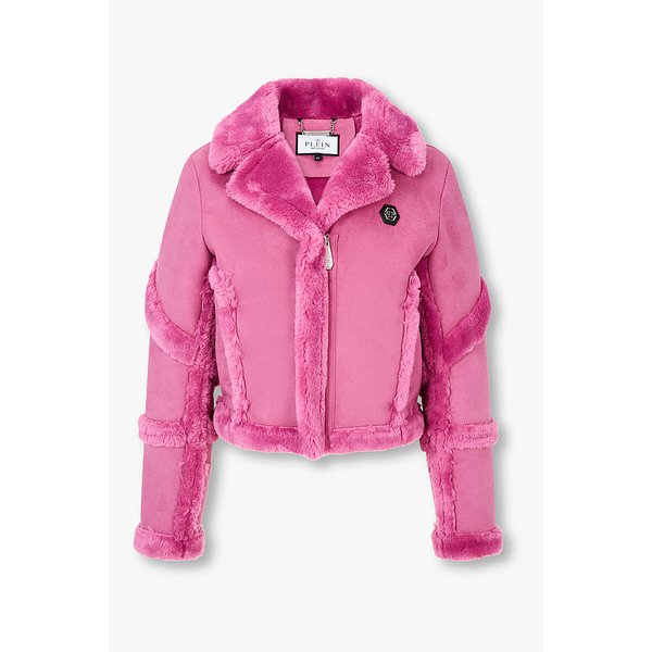 백 스컬 앤 본 페이크 시어링 자켓 8623303606000