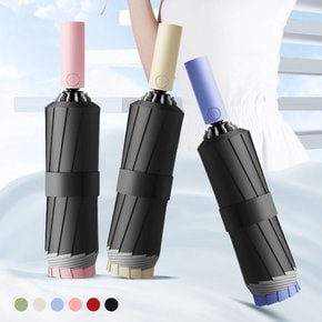 [무케] 포유렐라_튼튼한 24k 거꾸로 자동우산(6colors) 휴대용 3단 암막 접이식 장마철 우산