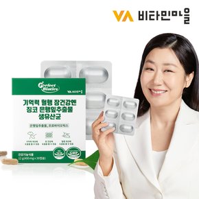 기억력 혈행 장건강엔 징코 은행잎추출물 생유산균 (생균보호 ALUALU포장) 1박스 30캡슐
