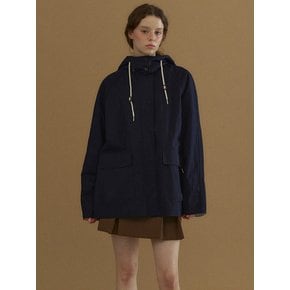 Hooded Trench Coat [NAVY]