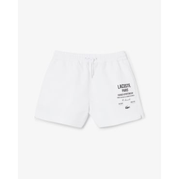 라코스테 (여성) 25SS LACOSTE 워딩 쇼츠 FF9845-55G 001(화이트)