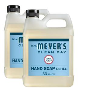 [해외직구] Mrs. Meyers Clean Day 미세스메이어스클린데이 핸드솝 리필용 레인워터향 975ml 2팩