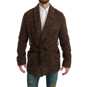 4867810 Dolce & Gabbana Elegant Alpaca Blend Belted Cape Mens Jacket 94716803