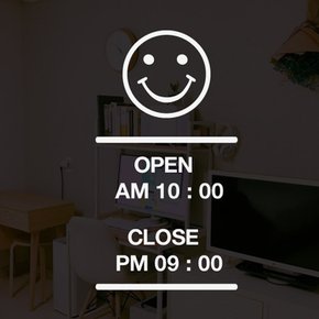 매장용  영업시간 스티커 (BH-4010)