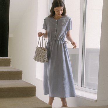 틸아이다이 Lace string dress TISU03OP01_Sky blue