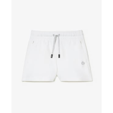 라코스테 (여성) 25SS 더블페이스 쇼츠 GF5378-55G 001 (화이트)