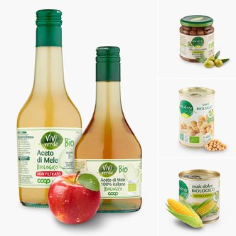 COOP [유럽 1등 마켓 브랜드 COOP] 비비베르데 스위트콘/사과식초/콩 통조림 외 유기농 상품 모음