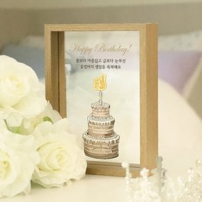 엄지척 액자 순금 골드바 1g