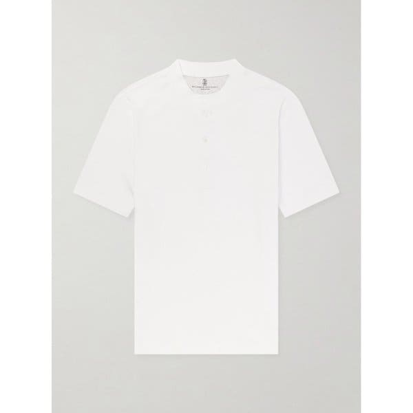 브루넬로쿠치넬리 리브 저지 헨리넥 티셔츠 46376663163018852