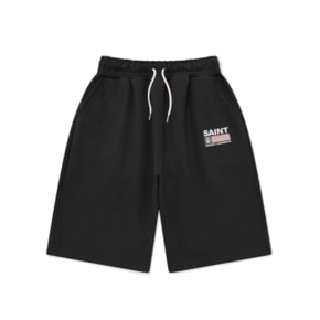 SP PEACE CLUB SWEAT SHORTS-BLACK