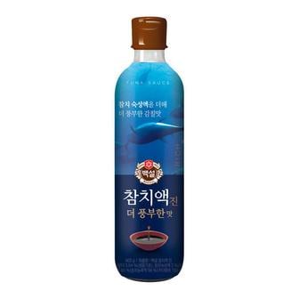  백설 참치액 진 더 풍부한 맛, 900g, 1개