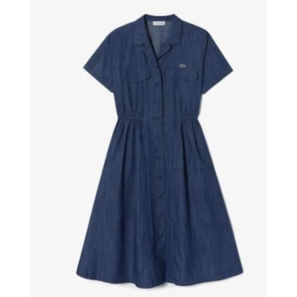 [시흥점] 여성 데님라이크 반팔 셔츠 드레스 EF4624-56GO
