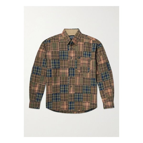 프리즘웍스 체크 코튼 패치워크 셔츠 46376663162897608