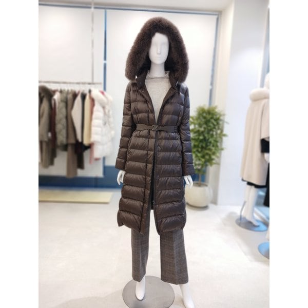 [여주점] [더 아이잗] 여성 퀼팅 글로시  폭스퍼 덕다운  점퍼(IPCA2PD101)